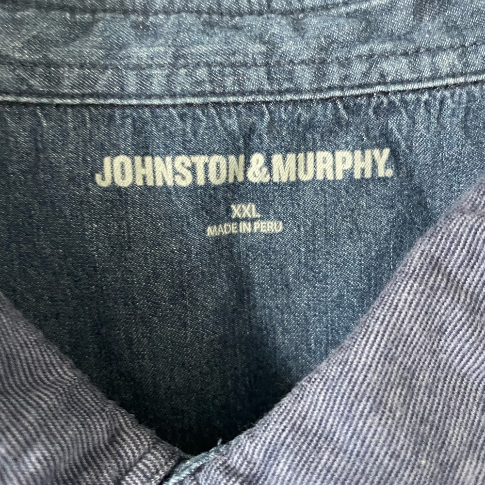 Johnston & Murphy Blue Polo Shirt Classic Design - Picture 3 of 3